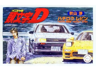 Сборная пластиковая модель Fujimi - Initial D Toyota AE86 Levin 1983 1600GT APEX Wataru Akiyama Ver., 1/24, 18361 цена и информация | Конструкторы и кубики | kaup24.ee