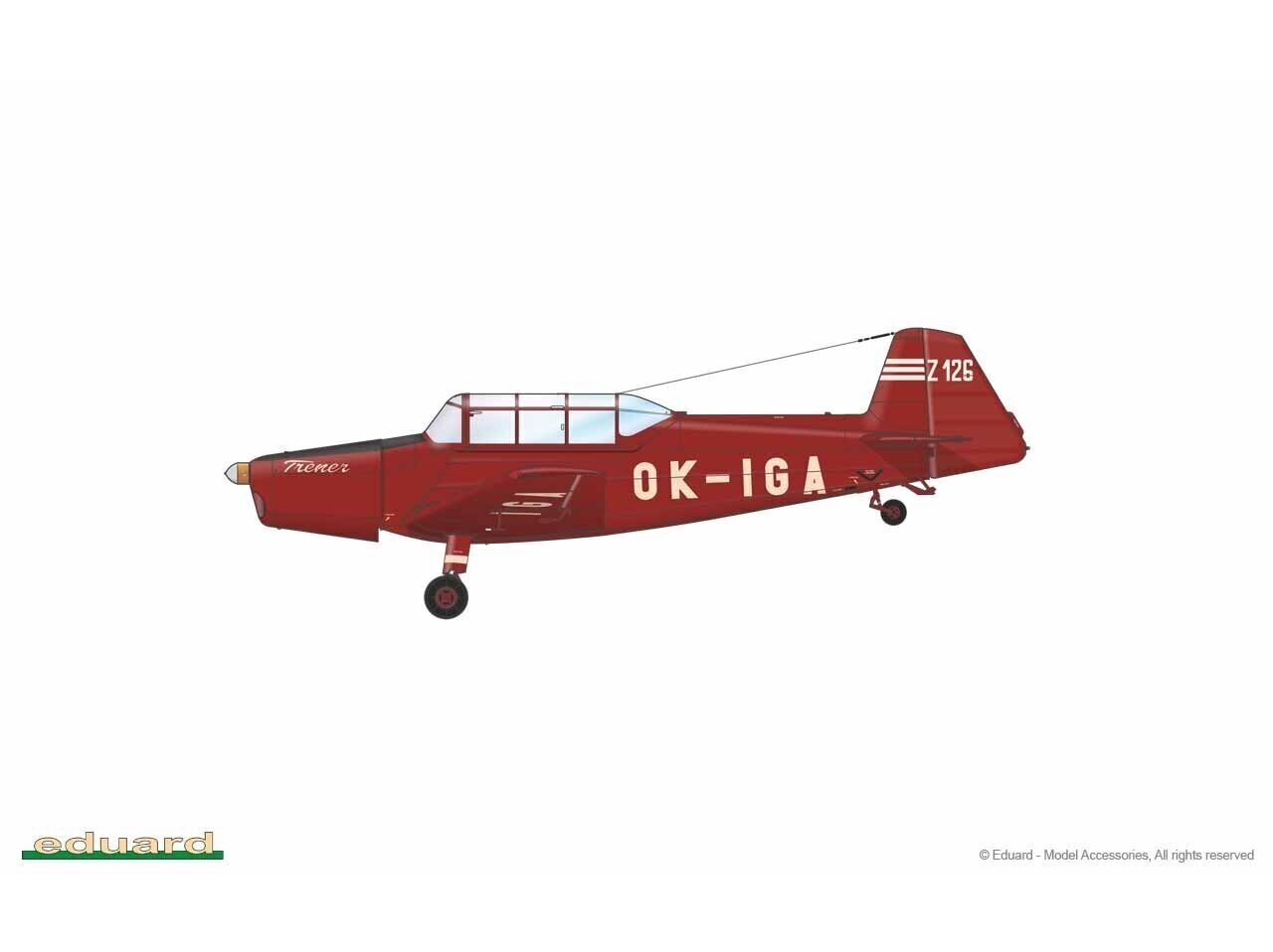 Eduard - Z-126 Trenér ProfiPACK Edition, 1/48, 82181 цена и информация | Klotsid ja konstruktorid | kaup24.ee