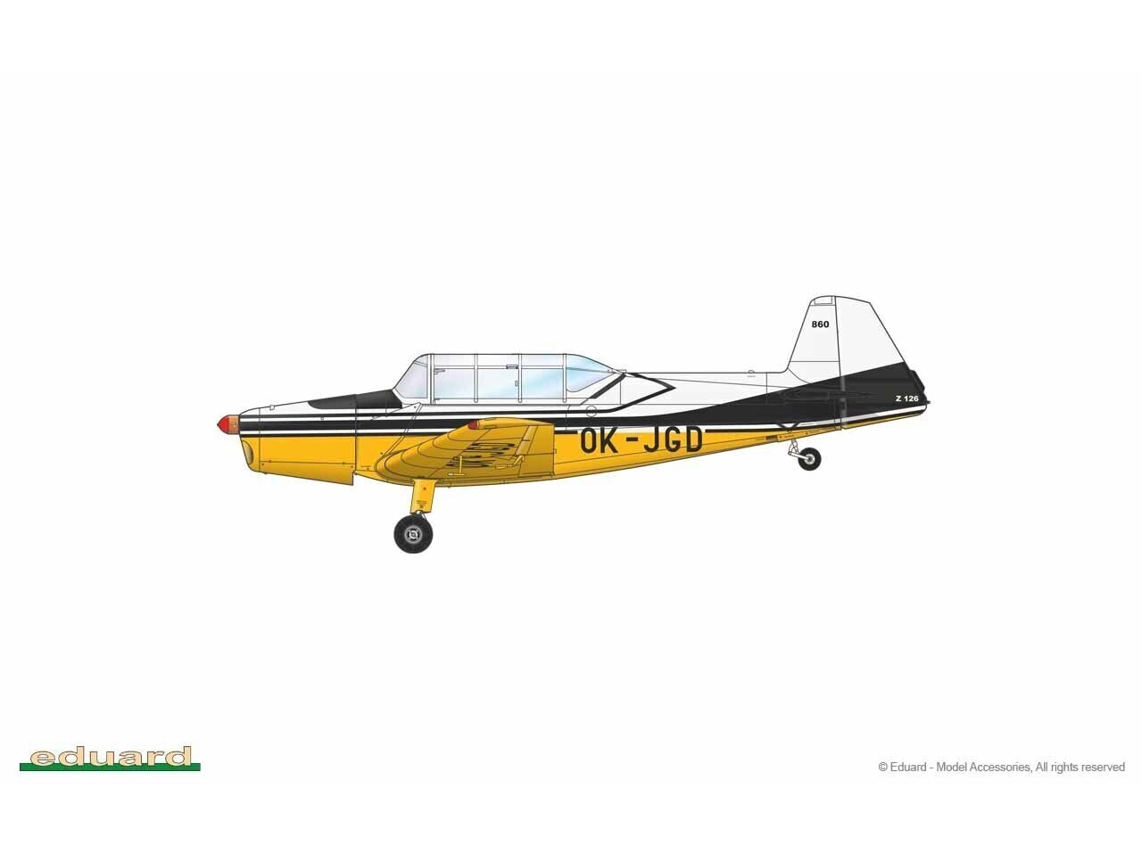 Eduard - Z-126 Trenér ProfiPACK Edition, 1/48, 82181 цена и информация | Klotsid ja konstruktorid | kaup24.ee