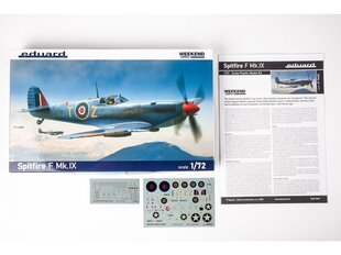 Сборная пластиковая модель Eduard - Spitfire F Mk.IX Weekend Edition, 1/72, 7460 цена и информация | Конструкторы и кубики | kaup24.ee