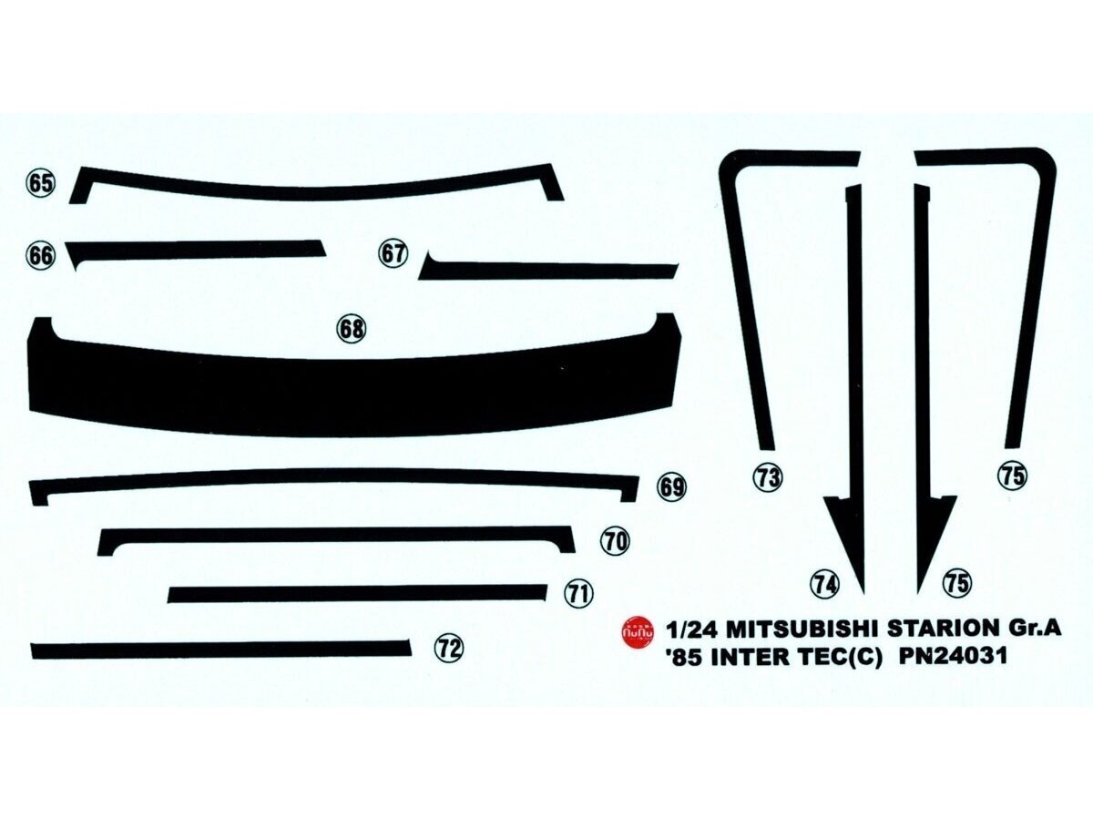 NuNu - Mitsubishi Starion Gr.A 1985 Inter TEC in Fuji Speedway, 1/24, 24031 цена и информация | Klotsid ja konstruktorid | kaup24.ee