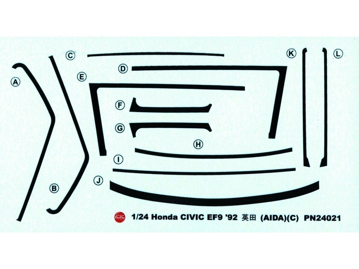 NuNu - Honda Civic EF9 Group A sponsored by JACCS - 1992, 1/24, 24021 цена и информация | Klotsid ja konstruktorid | kaup24.ee