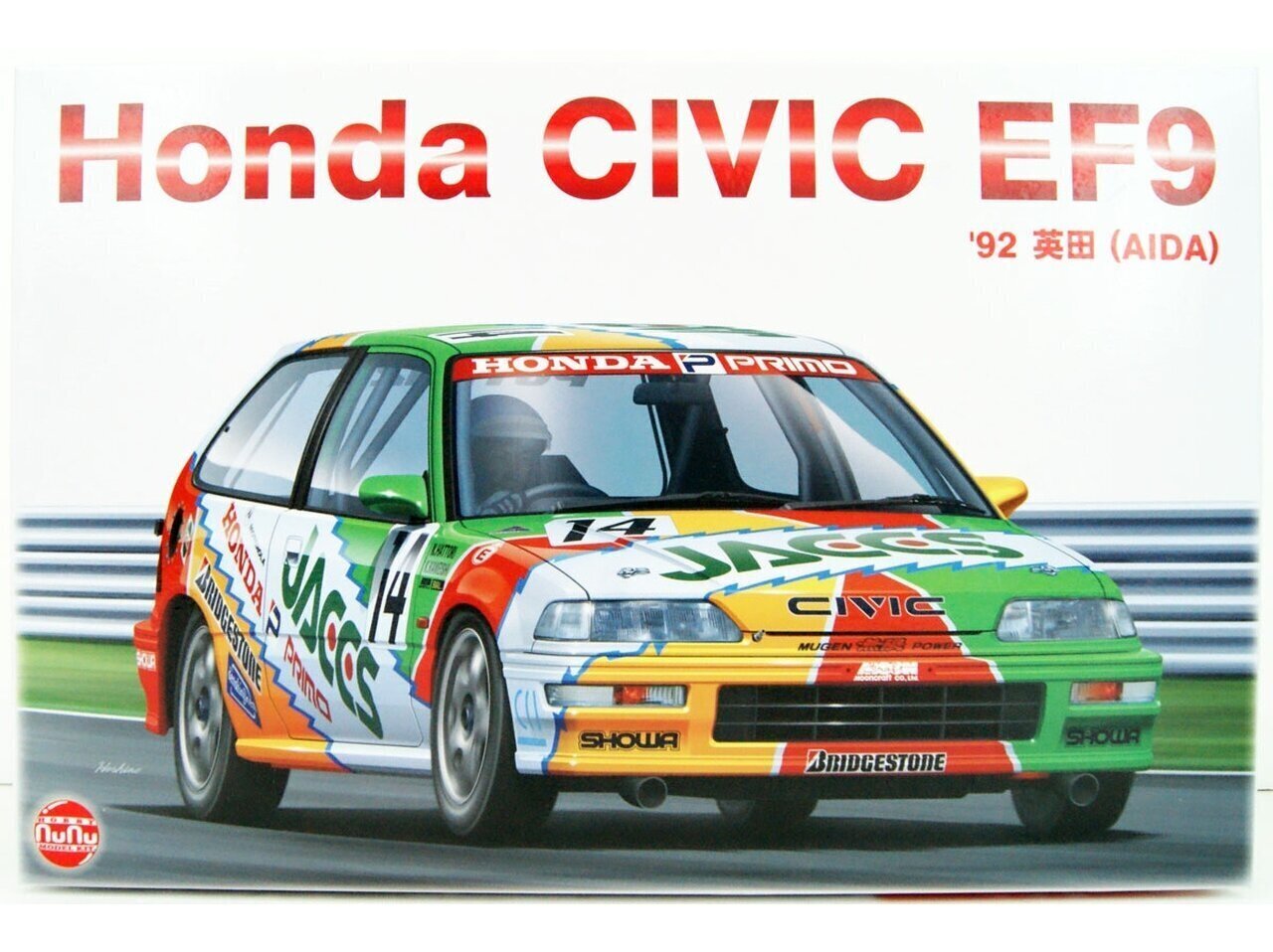 NuNu - Honda Civic EF9 Group A sponsored by JACCS - 1992, 1/24, 24021 цена и информация | Klotsid ja konstruktorid | kaup24.ee