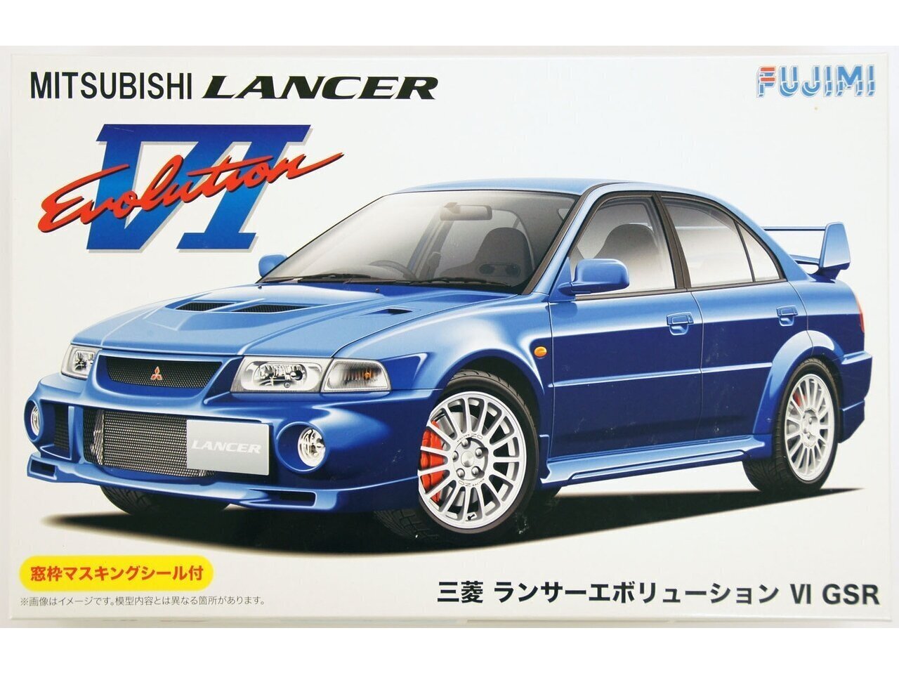 Fujimi - Mitsubishi Lancer Evolution VI GSR w/Masks, 1/24, 03923 цена и информация | Klotsid ja konstruktorid | kaup24.ee