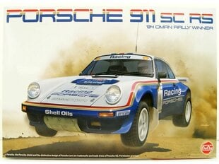 Сборная пластиковая модель NuNu - Porsche 911 SC / RS 1984 Oman Rally Winner, 1/24, 24011 цена и информация | Конструкторы и кубики | kaup24.ee