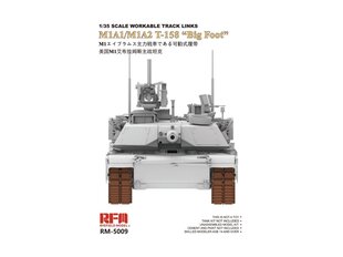 Сборная модель Rye Field Model - M1A1/M1A2 T-158 «Big Foot» Workable Track Link, 1/35, 5009 цена и информация | Конструкторы и кубики | kaup24.ee