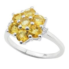 Серебряное (925) кольцо с драгоценными камнями, код AH55013 цена и информация | Кольцо | kaup24.ee