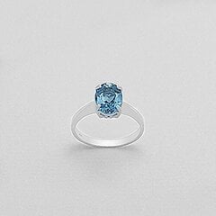 Серебряное (925) кольцо с драгоценными камнями, код E53519 цена и информация | Кольцо | kaup24.ee