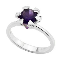 Серебряное (925) кольцо с драгоценными камнями, код AH54251 цена и информация | Кольцо | kaup24.ee