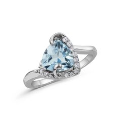 Серебряное (925) кольцо с драгоценными камнями, код AH549562RH-2 цена и информация | Кольцо | kaup24.ee
