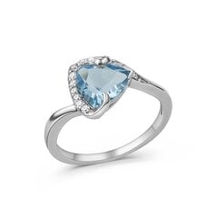 Серебряное (925) кольцо с драгоценными камнями, код AH549562RH-2 цена и информация | Кольцо | kaup24.ee