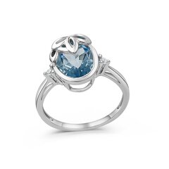 Серебряное (925) кольцо с драгоценными камнями, код AH549038RH-2 цена и информация | Кольцо | kaup24.ee