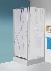 Душевая стена Sanplast TX SS/TX5b 90s, профиль- белый, декорированное стекло W15 цена и информация | Душевые двери и стены | kaup24.ee