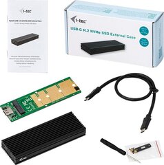 iTec M.2 NVMe USB-C box hind ja info | Sisemised kõvakettad (HDD, SSD, Hybrid) | kaup24.ee