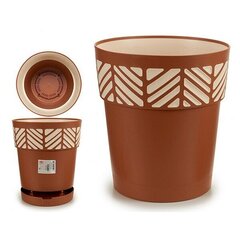 flowerpot Orfeo 29 x 29 cm waterreservoir brown - цена и информация | Вазоны | kaup24.ee