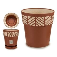 flowerpot Orfeo 25 x 25 cm waterreservoir brown - hind ja info | Dekoratiivsed lillepotid | kaup24.ee