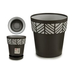 flowerpot Orfeo 19 x 19 cm waterreservoir black - hind ja info | Dekoratiivsed lillepotid | kaup24.ee