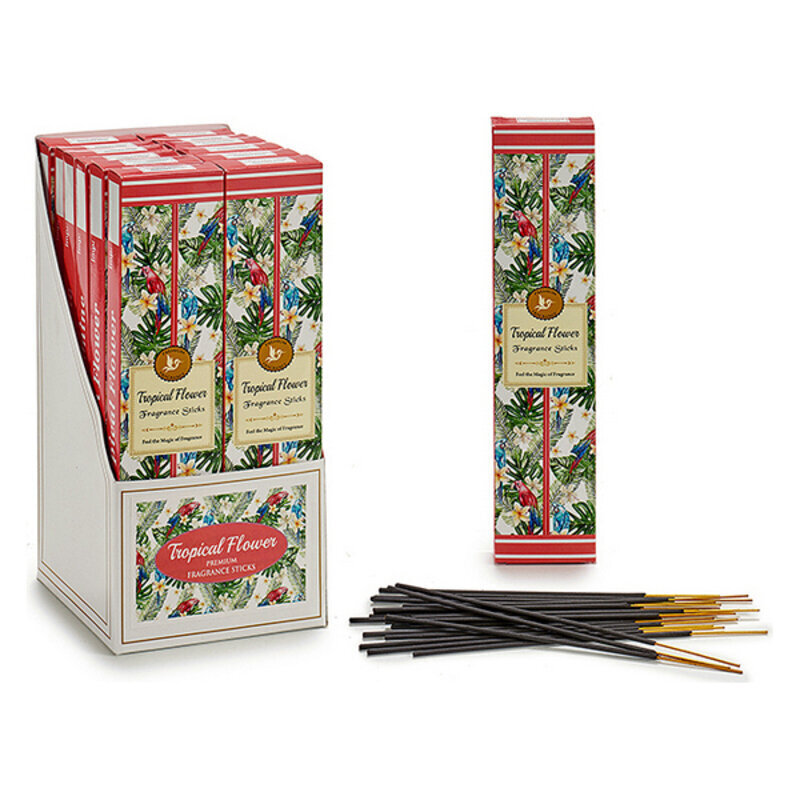 incense sticks Tropical 23 cm wood/resin red 20 pieces - hind ja info | Kodulõhnastajad | kaup24.ee