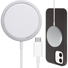Juhtmeta laadija iPhone MagSafe'i jaoks цена и информация | Зарядные устройства для телефонов | kaup24.ee