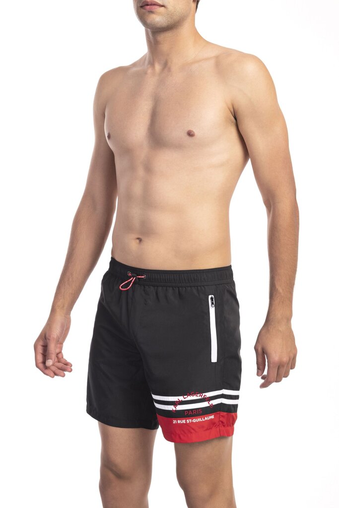 Karl Lagerfeld Rannapüksid Medium boardshort must XL hind ja info | Ujumispüksid, shortsid | kaup24.ee