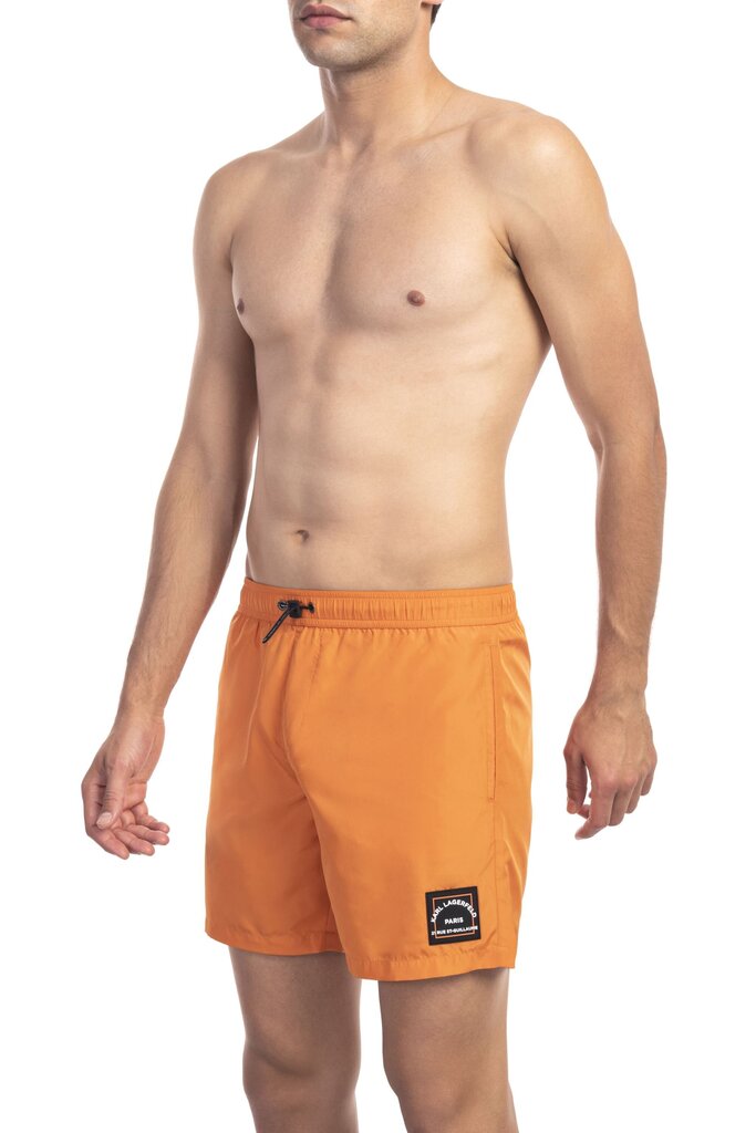 Karl Lagerfeld Rannapüksid Medium boardshort oranž XXL hind ja info | Ujumispüksid, shortsid | kaup24.ee