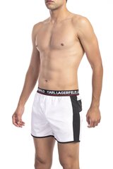 Karl Lagerfeld Rannapüksid short boardshort valge XL hind ja info | Ujumispüksid, shortsid | kaup24.ee