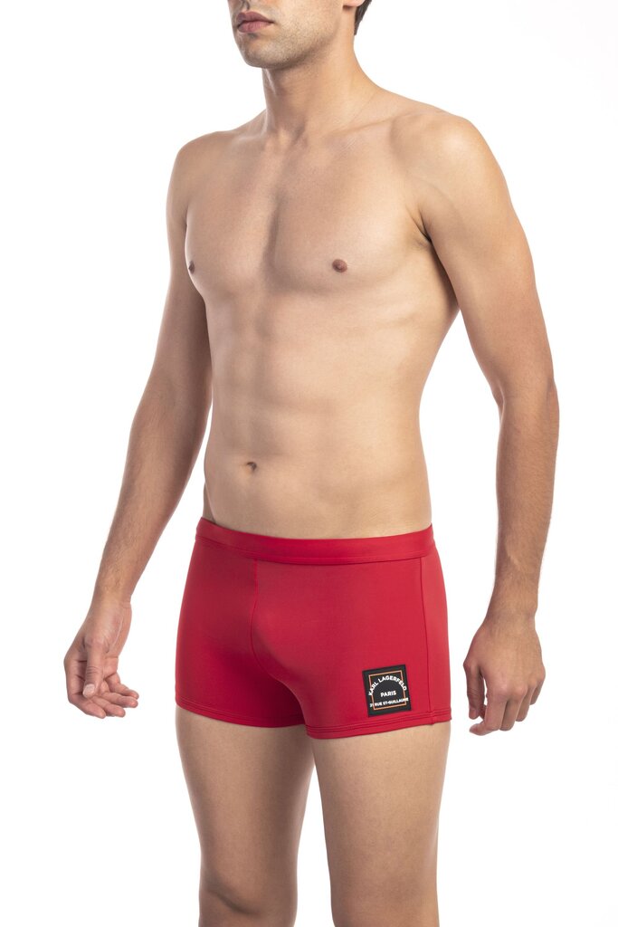 Karl Lagerfeld Rannapüksid trunk punane XL hind ja info | Ujumispüksid, shortsid | kaup24.ee