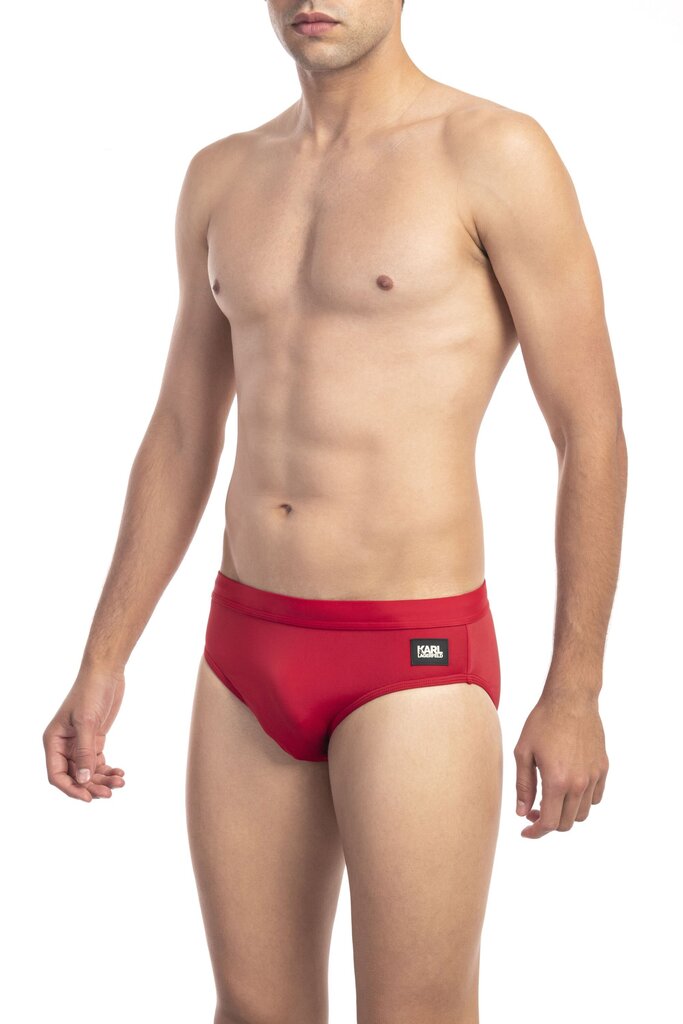 Karl Lagerfeld Rannapüksid Speedo punane XL цена и информация | Ujumispüksid, shortsid | kaup24.ee