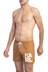 Karl Lagerfeld Rannapüksid Short Boardshort pruun XXL hind ja info | Ujumispüksid, shortsid | kaup24.ee