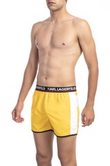 Karl Lagerfeld Rannapüksid Short Boardshort kollane L цена и информация | Плавки, плавательные шорты | kaup24.ee