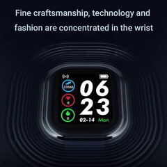 iWear M8 Фитнес Смарт-часы с Full Touch 1,3 '' IPS дисплеем изм. HR & кровяного давления / Соц. сети Черный цена и информация | Смарт-часы (smartwatch) | kaup24.ee