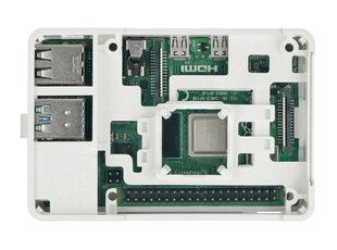 Korpus Raspberry Pi 4B - valge - MaticBox 4 hind ja info | Robootika, konstruktorid ja tarvikud | kaup24.ee