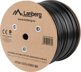 Lanberg LCU6-21CU-0305-BK цена и информация | Кабели и провода | kaup24.ee