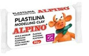 Plastiliin Alpino, valge, 50g hind ja info | Kunstitarbed, voolimise tarvikud | kaup24.ee