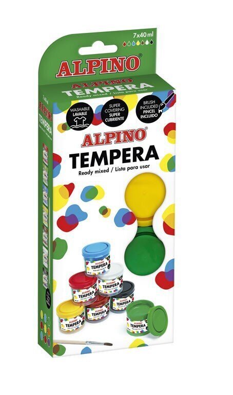 Guašš Alpino, 7 värvi x 40ml цена и информация | Kunstitarbed, voolimise tarvikud | kaup24.ee