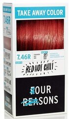 Juuksevärv Four Reasons Take Away - 7.46R Red Hot Chili цена и информация | Краска для волос | kaup24.ee