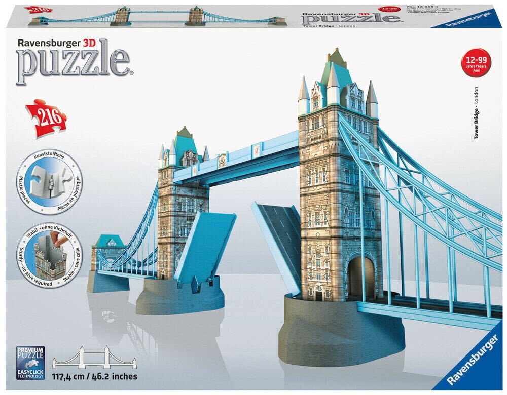 Ravensburger Tower Bridge of London 3D pusle, 216 tükki hind ja info | Pusled | kaup24.ee