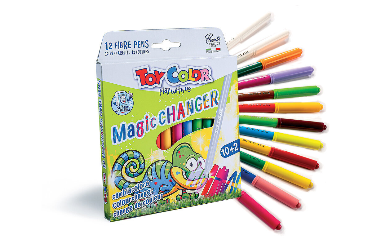 Markerid 10+2 värvi Magic Change hind ja info | Kirjutusvahendid | kaup24.ee