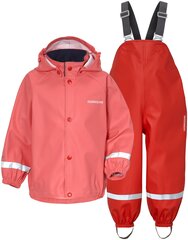 Didriksons laste kummikomplekt SLASKEMAN, roosa-punane hind ja info | Laste vihmariided | kaup24.ee