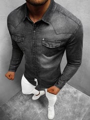 Мужская рубашка NEW BOY Black MC704N MC704N/XL цена и информация | Мужские рубашки | kaup24.ee