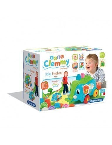 Elevant klotsidega Clementoni Clemmy Soft hind ja info | Imikute mänguasjad | kaup24.ee