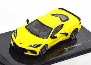 Chevrolet Corvette C8 Stingray 2020 kollane MOC315 IXO 1:43 hind ja info | Mudelautode kollektsioneerimine | kaup24.ee