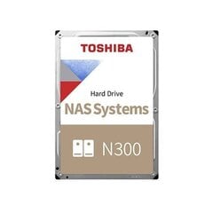 Toshiba N300 NAS HDWG31GUZSVA цена и информация | Внутренние жёсткие диски (HDD, SSD, Hybrid) | kaup24.ee