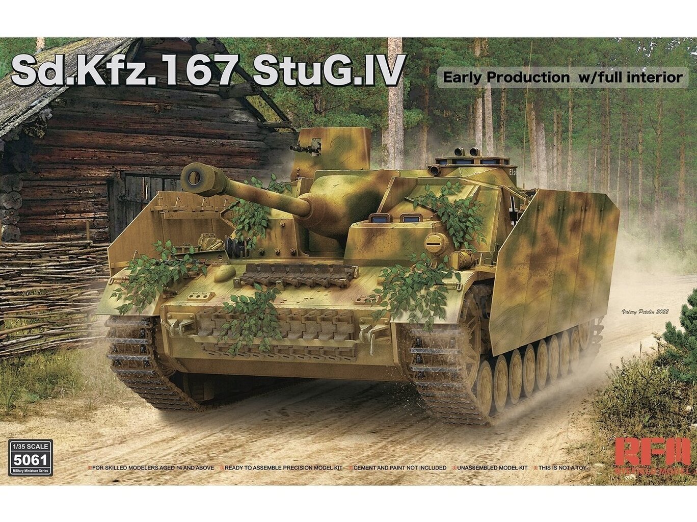 Rye Field Model - Sd.Kfz. 167 StuG IV Early Production w/full interior, 1/35, RFM-5061 hind ja info | Klotsid ja konstruktorid | kaup24.ee