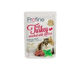 Profine Cat Pouch Turkey in Jelly märgtoit kassidele 85g hind ja info | Konservid kassidele | kaup24.ee