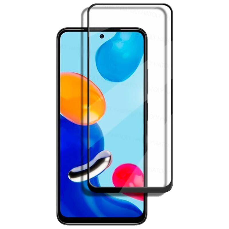 Fusion full glue 5D karastatud klaas kaetud raamiga Xiaomi Redmi Note 11 / Note 11S must hind ja info | Ekraani kaitsekiled | kaup24.ee