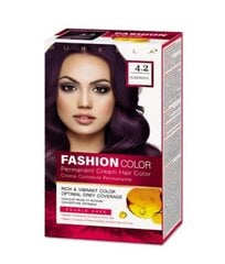 FASHION COLOR Крем-краска Баклажан 4.2, 50/50/15 мл цена и информация | Краска для волос | kaup24.ee