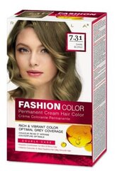 FASHION COLOR Крем-краска Тёмно-русый 7.31, 50/50/15 мл цена и информация | Краска для волос | kaup24.ee