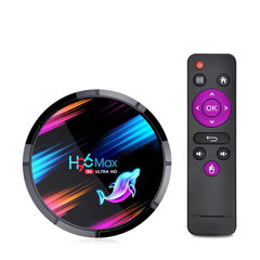 Мультимедиа консоль Riff H96 Max X 4K Smart TV Box 4GB +128GB Android 9.0 Wi-Fi / BT Amlogic S905, черная цена и информация | Мультимедийные проигрыватели | kaup24.ee