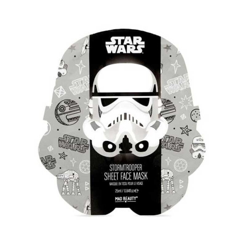 Niisutav ja lõbus näomask Mad Beauty Star Wars After Summer Sun & Pool Kids (1 tk Storm StormTrooper x 25 ml) hind ja info | Laste ja ema kosmeetika | kaup24.ee